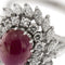 Bague 60 Bague style marguerite rubis et diamants 58 Facettes 27889
