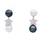 Boucles d'oreilles Boucles d'oreilles Chanel, "Comète", or blanc, diamants, perles. 58 Facettes 32771