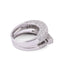 Bague Bague or gris, diamants 58 Facettes 1