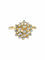 Bague Or Jaune / 52 BAGUE "FLEUR" OR & oxydes de zirconium 58 Facettes BO/220004 STA
