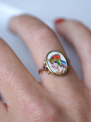 Bague Bague Art Déco Egyptomania 58 Facettes