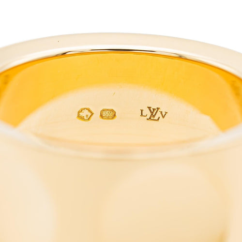 Bague 52 Louis Vuitton Bague Bandeau Empreinte Or jaune 58 Facettes 2609074CN