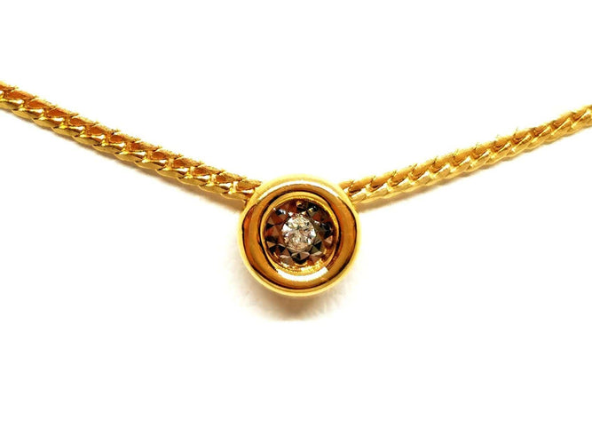 Collier Collier Maille anglaise Or jaune Diamant 58 Facettes 1292134CN