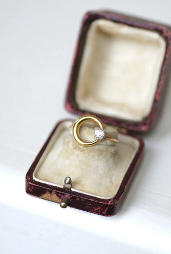 Bague 53 Bague croissant de lune diamant et or 58 Facettes