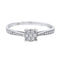 Bague 53 Bague Or blanc Diamant 58 Facettes 2295173CN