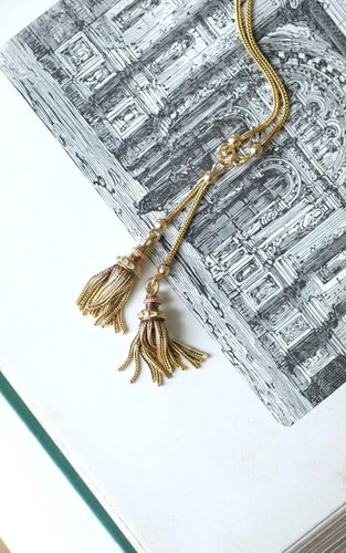 Collier Collier trois ors négligé pompons 58 Facettes