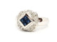 Bague 57 Bague Or blanc Saphir 58 Facettes 879865CD