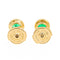 Boucles d'oreilles Boucles d'oreilles Puces Or jaune Emeraude 58 Facettes 2303220CN