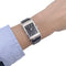 Montre Montre Jaeger Lecoultre, "Reverso", or blanc, acier, cuir. 58 Facettes 32235