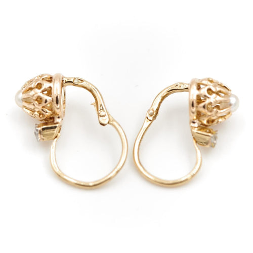 Boucles d'oreilles Boucles d'oreilles Or jaune Perle 58 Facettes 1969299CN