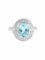 Bague 52 Bague Aigue-Marine Diamants 58 Facettes