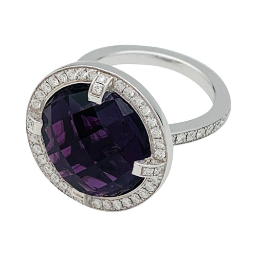 Bague 52 Bague Chaumet, "Attrape-moi...si tu m'aimes", or blanc, améthyste, diamants. 58 Facettes 31781
