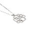 Collier Dinh Van Collier Pendentif Impression Or blanc Diamant 58 Facettes 577667GD