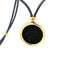 Pendentif Collier pendentif Bulgari Monete Constantinus Coin dentelle noire en or jaune 58 Facettes