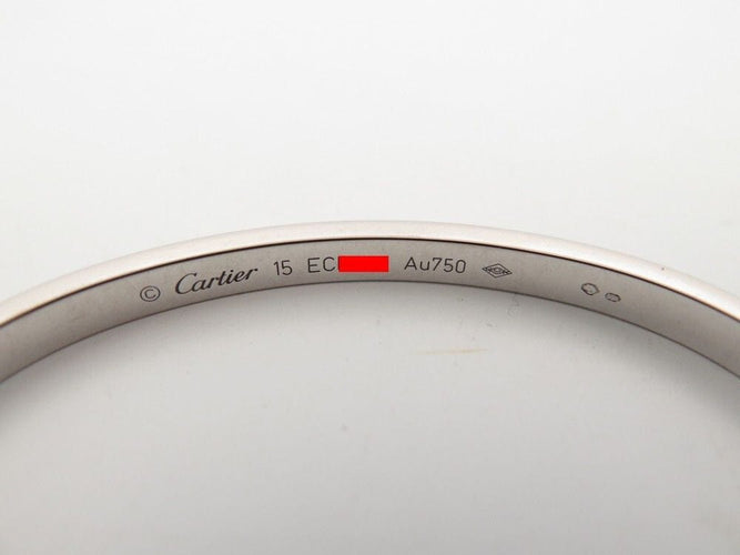 Bracelet bracelet CARTIER love pm 15 cm or blanc 18k 58 Facettes 257580