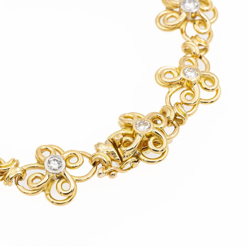 Bracelet Bracelet Filigrane Or jaune Diamant 58 Facettes 1751363CN