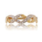 Bague 53 Bague moderne diamants 2 ors entrelacés 58 Facettes 16-344D