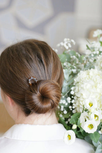 Accessoire Peigne ancien diamants et argent sur corne 58 Facettes