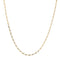 Collier Chaine or jaune gourmette alternée limée 58 Facettes 14-302