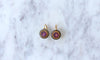 Boucles d'oreilles Boucles d'Oreilles, Email et Grenats 58 Facettes