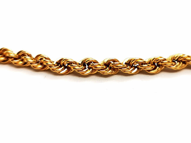 Collier Collier Maille corde Or jaune 58 Facettes 1637044CN