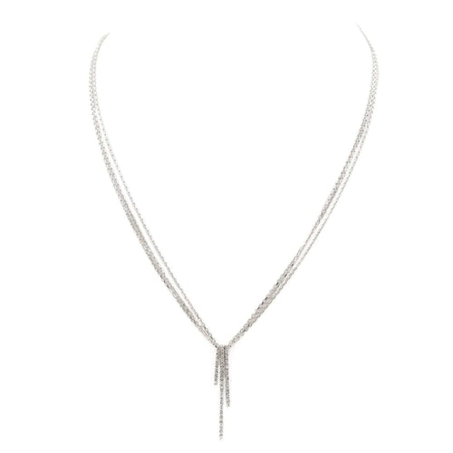 Collier Collier Pendentif Or blanc Diamant 58 Facettes 1931140CN