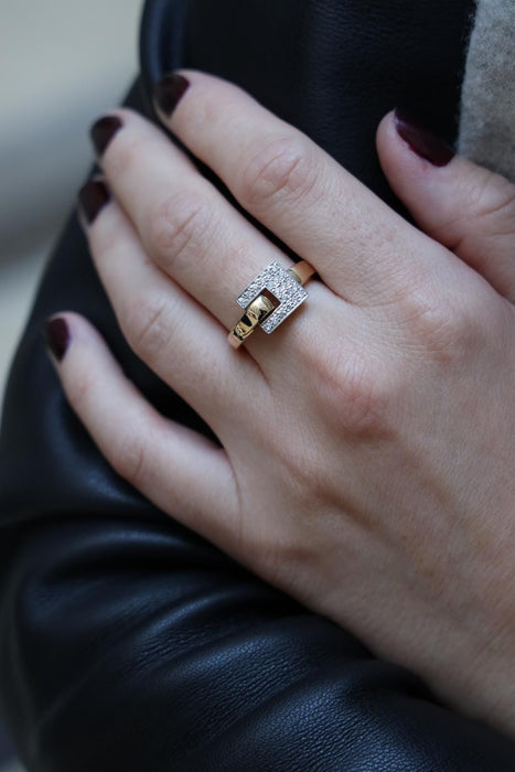 Bague Guy Laroche Bague Or jaune Diamant 58 Facettes