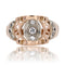 Bague 53 Bague vintage ajourée or rose diamants 58 Facettes 15-399B