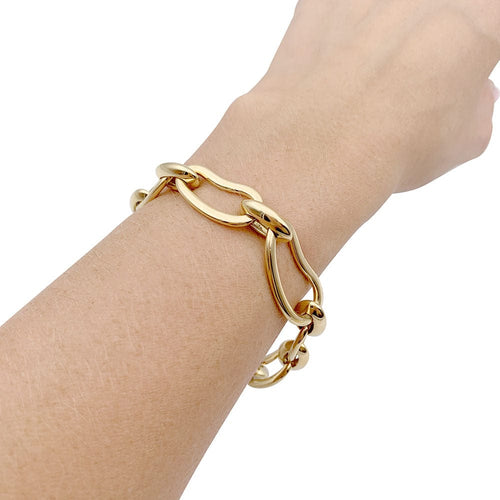 Bracelet Bracelet Pomellato, "Paisley", or jaune, or blanc, diamants. 58 Facettes 33056