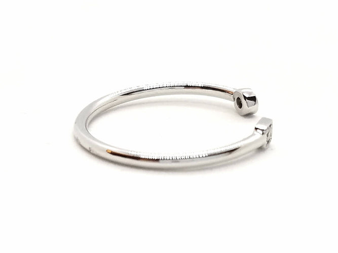 Bague 54 Bague Toi et Moi Or blanc Diamant 58 Facettes 579284RV