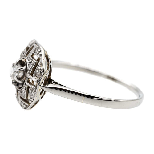 Bague 51.5 Bague Or blanc Diamant 58 Facettes 2282713CN