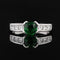 Bague 52 Bague grenat tsavorite et diamants princesse 58 Facettes 22-488