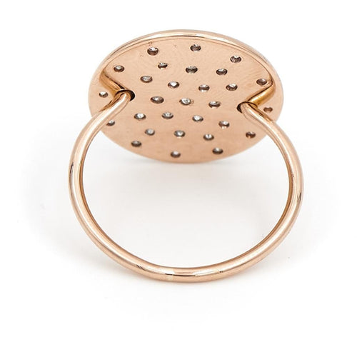 Bague 50 Ginette NY Bague Large Galaxy Or rose Diamant 58 Facettes 2246423CN