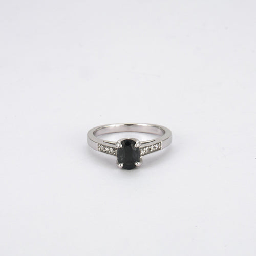 Bague 52 Bague Saphir ovale Diamants 58 Facettes 323506