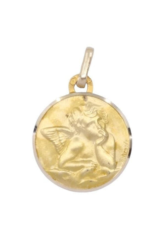 Pendentif MÉDAILLE ANGE RAPHAËL SIGNÉE DROPSY 58 Facettes 074211