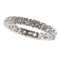 Bague 57 Alliance en or blanc, diamants 58 Facettes 12196-0004