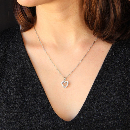 Pendentif Pendentif cœur de diamants 58 Facettes 21-836