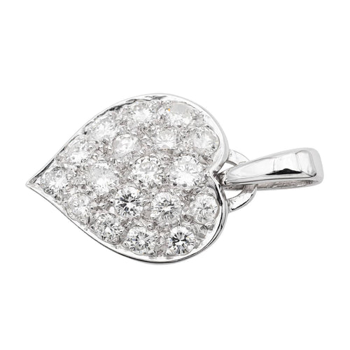 Pendentif Pendentif Coeur Or blanc Diamant 58 Facettes 2506319CN