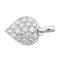 Pendentif Pendentif Coeur Or blanc Diamant 58 Facettes 2506319CN