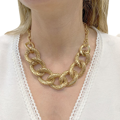 Collier Collier Pomellato, "Arabesque", or rose. 58 Facettes 33177