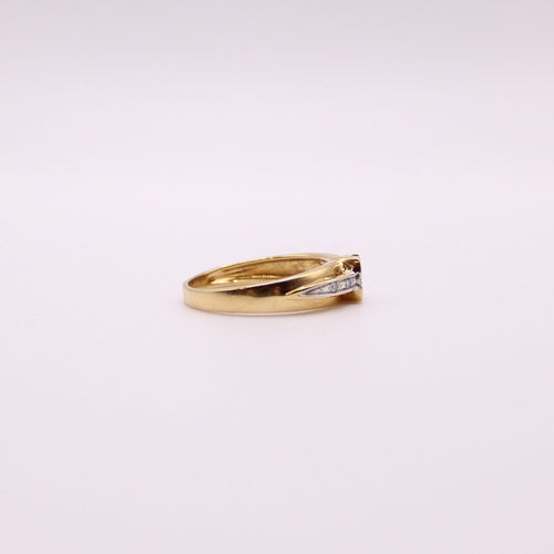 Bague Solitaire diamants or jaune 58 Facettes