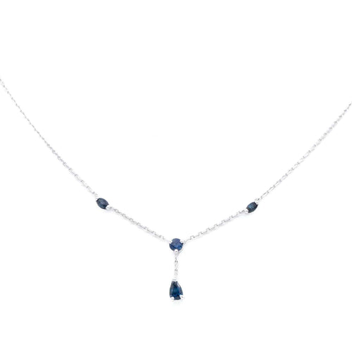 Collier Collier Or blanc Saphir 58 Facettes 2303213CN