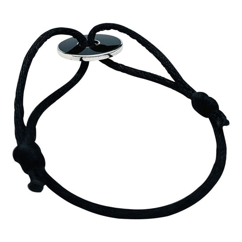 Bracelet Bracelet Dinh Van "Disque Pi" en argent et onyx. 58 Facettes 31053