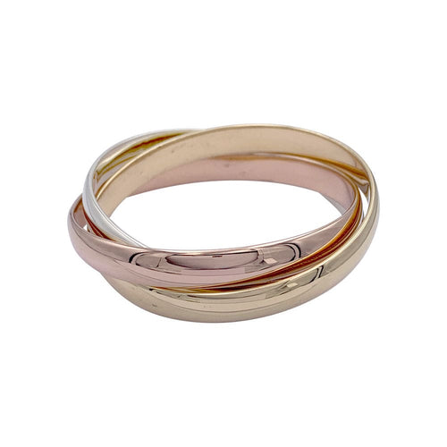 Bracelet Bracelet Cartier, "Trinity", 3 tons d'or. 58 Facettes 32580