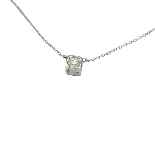 Collier Collier Dinh Van, "Le Cube", or blanc, diamant. 58 Facettes 32046