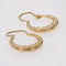 Boucles d'oreilles Boucles d'oreilles créoles or jaune ciselé facetté 58 Facettes CVBO18