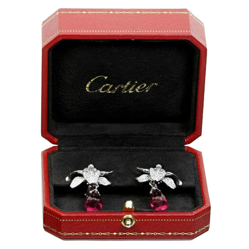 Boucles d'oreilles Boucles d'oreilles Cartier, collection Caresse D'Orchidées. 58 Facettes 32660