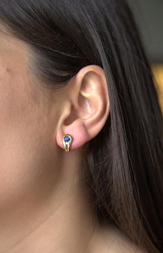 Boucles d'oreilles Boucles d'oreilles Or jaune Saphir 58 Facettes 2360819CN