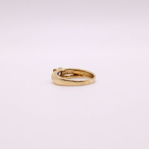 Bague Solitaire diamants or jaune 58 Facettes