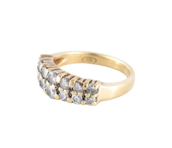 Bague BAGUE "JOYANE" OR & DIAMANTS 58 Facettes BO/220117